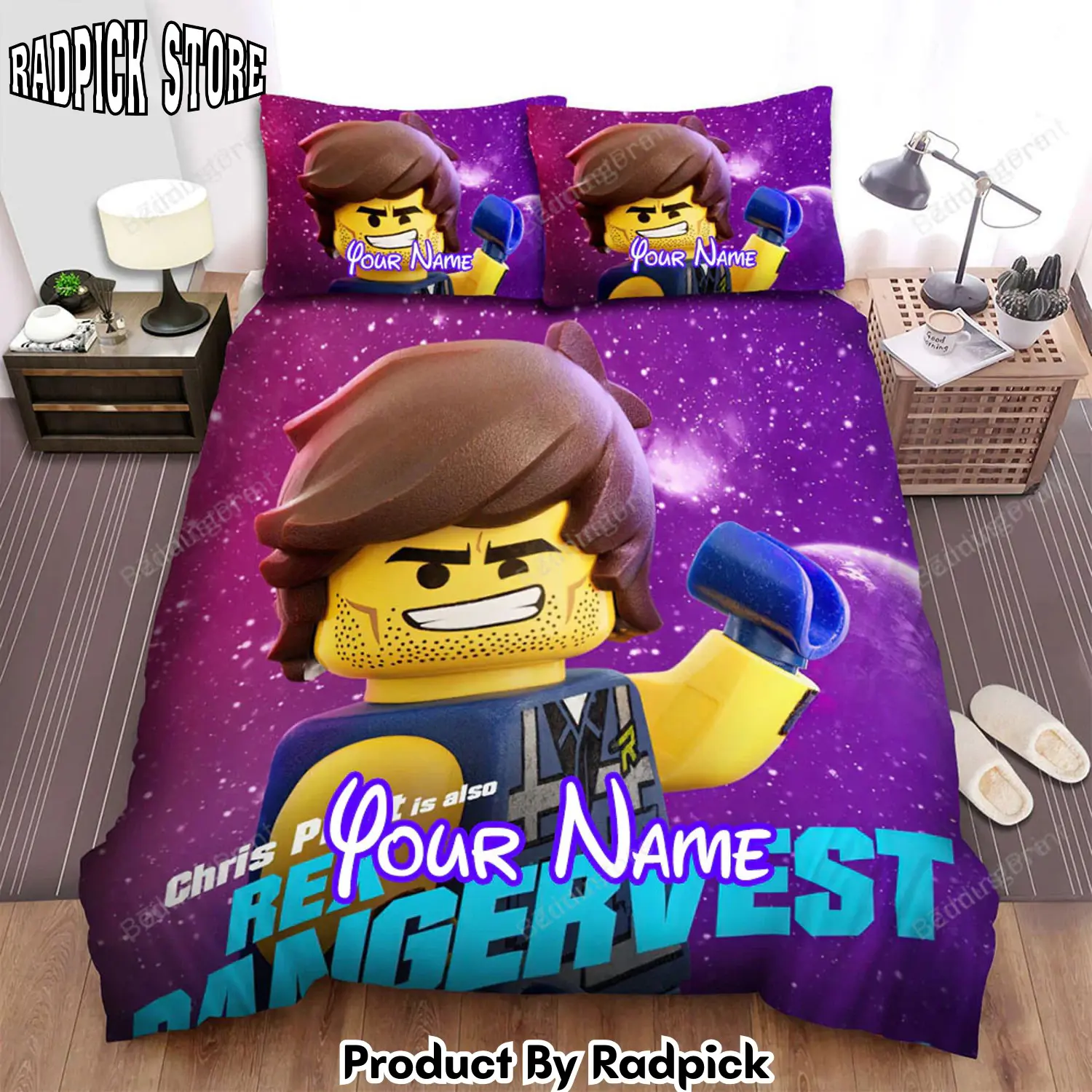 Radpick the lego movie 2 the second part 28201929 rex dangervest poster bed sheets duvet cover personalized name bedding sets rp3271118